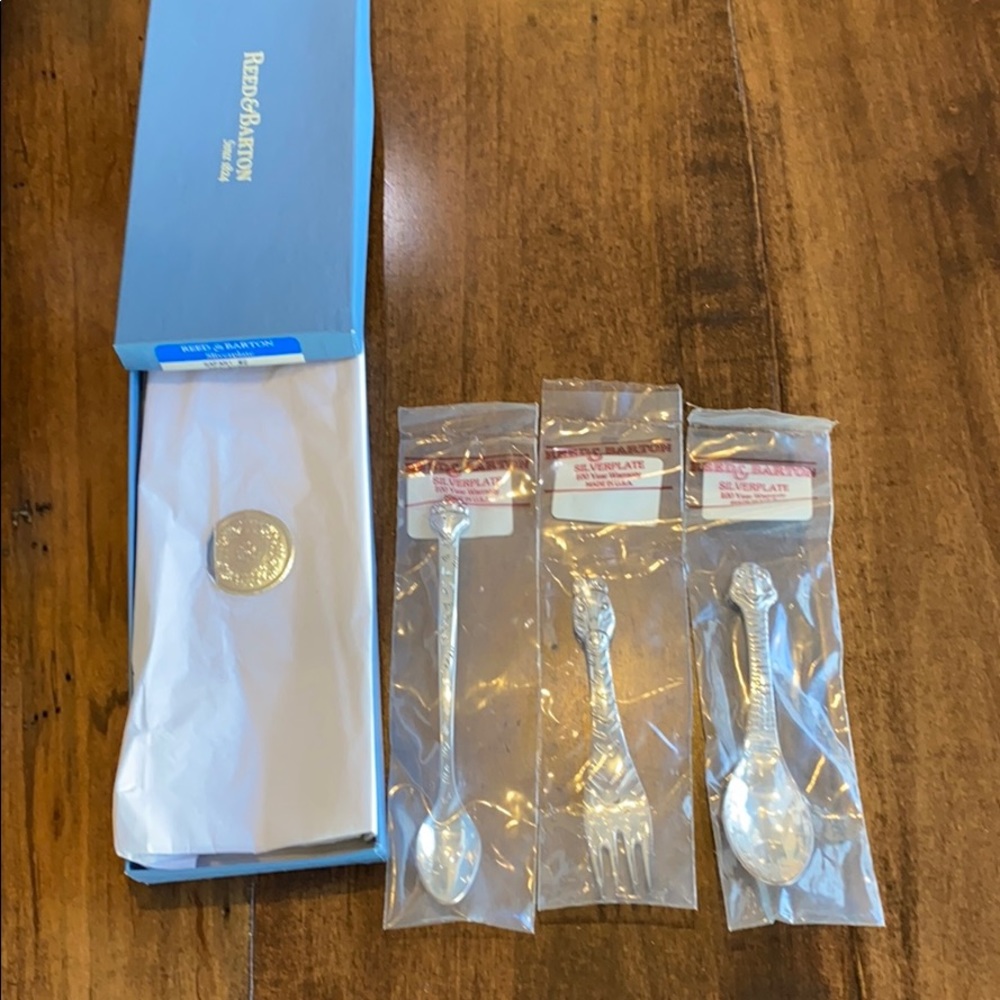 Reed & Barton Safari Baby Silver fork and spoons